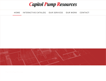 Tablet Screenshot of capitolpump.com